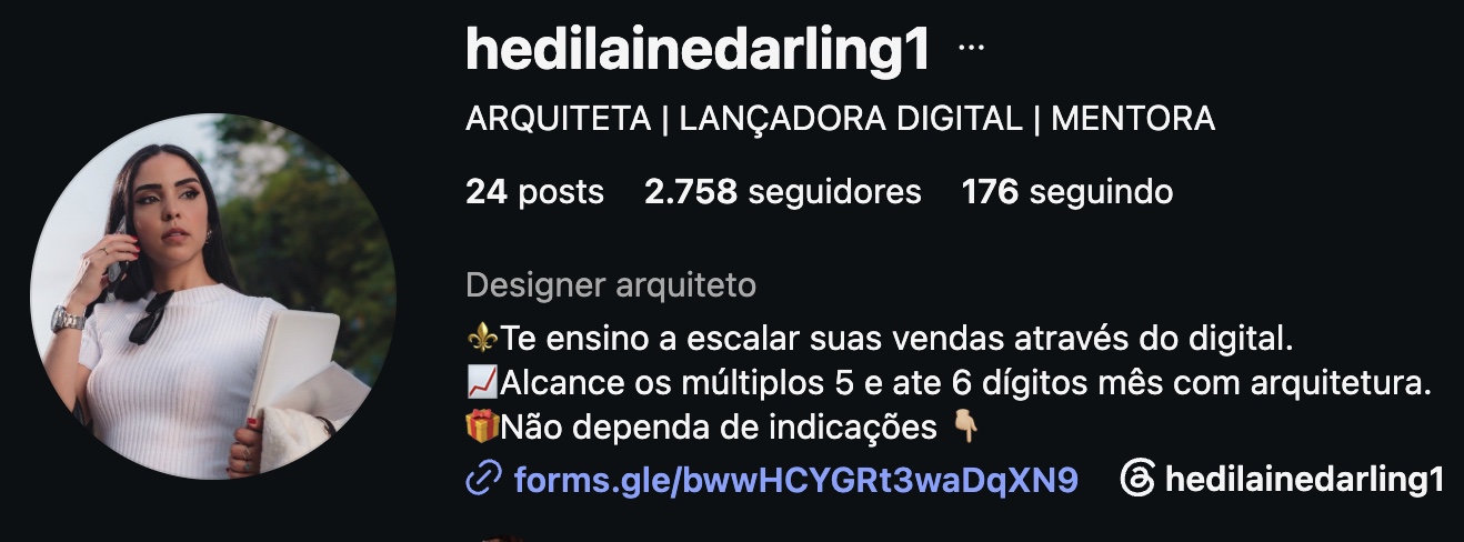 Hedilaine Darling - Mentora de Arquitetos